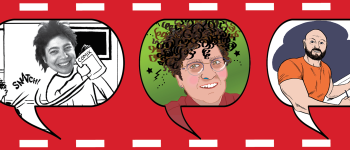 Image - illustrations of speaker photos in word ballons
